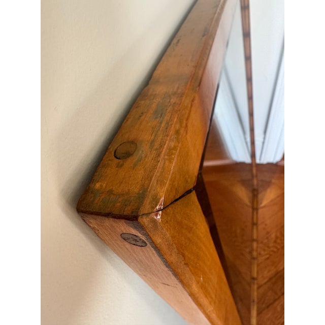 Ornamental & Decorative Materials Late 19th Century Faux Bamboo Birdseye Maple Mirror, Attributed to r.j. Horner For Sale - Image 7 of 13