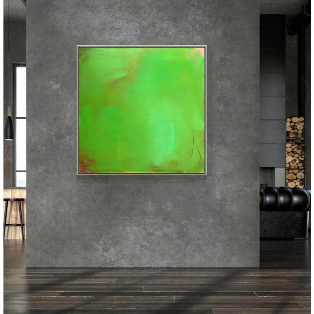 Textile Stunning Large "Morning Glory" by Trixie Pitts Abstract Expressionist Oil Painting For Sale - Image 7 of 12