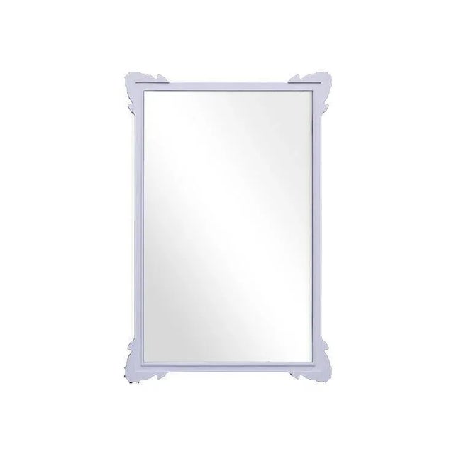 Contemporary Fleur Home Garden District Napoleon Rectangle Mirror in Spring Iris, 30x40 For Sale - Image 3 of 3