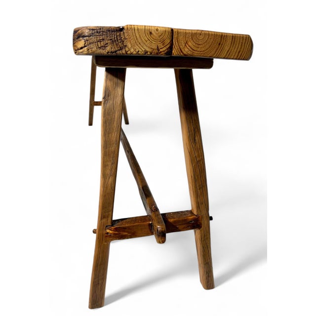72" - Farmhouse Reclaimed Wood Console Bucket Table For Sale In Columbia, SC - Image 6 of 12