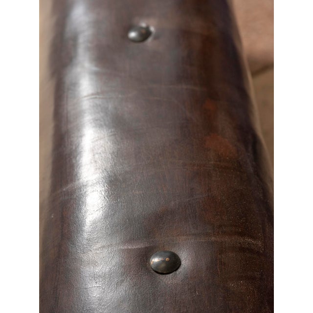Vintage Bauhaus Leather Gym Bench, Europe, 1920s For Sale - Image 4 of 9