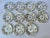 Vintage Royal Chelsea England Gilt Floral Plates - Set of 11 For Sale - Image 6 of 12