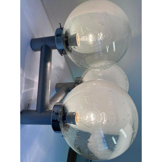 Mid-Century Art Glass Hotel Wall Light, 1970s For Sale - Image 4 of 12
