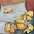 Pleasantries by Leigh Ann Van Fossan | Acrylic and charcoal on canvas Still life with flowers and fruit For Sale - Image 4 of 5