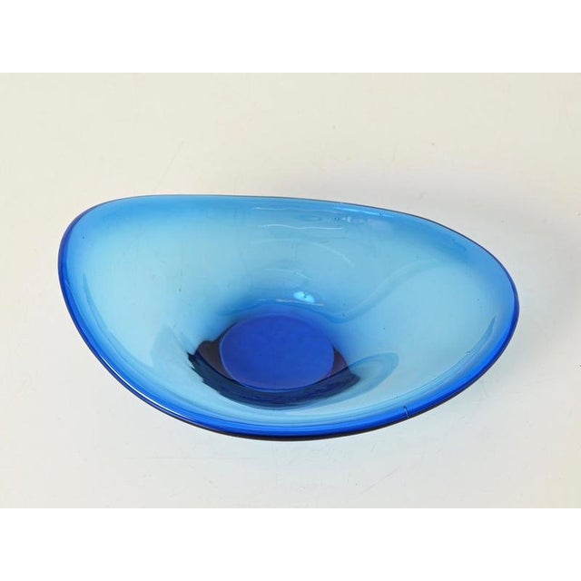 Glass Deep Blue Murano Glass Catchall, Italy, 1960s For Sale - Image 7 of 12