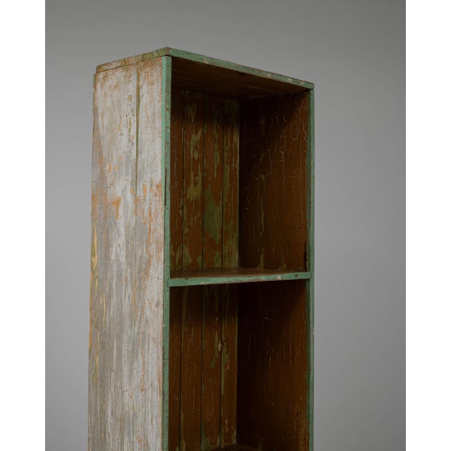 Mid 20th Century French Wood Patinated Bookshelf For Sale - Image 4 of 18