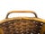 Brown Vintage Handwoven Split Bamboo Gathering Basket With Bentwood Handles For Sale - Image 8 of 9