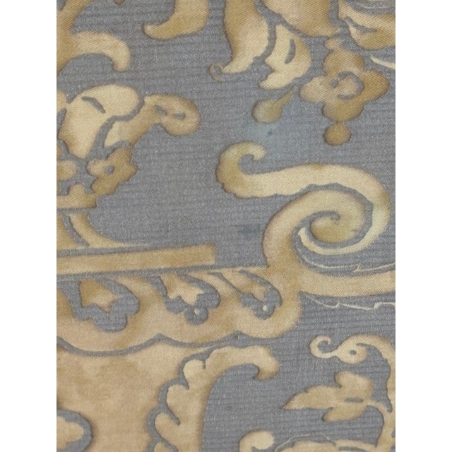 Vintage Fortuny 'Carnavalet' Three Panel Double Sided Screen / Double Sided Room Divider For Sale - Image 17 of 18