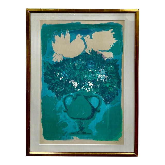 1960th Vintage Serigraph Print by Jose Alfonso Cuni For Sale