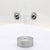 Late 20th Century Late 20th Century Aquamarine Stud Earrings With a Diamond Halo in 14k White Gold, A Pair For Sale - Image 5 of 5