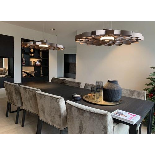 Dahlia Small Anodized Black Aluminum Pendant Lamp by JSPR For Sale - Image 6 of 18