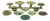 English Majolica Strawberry & Grape Tableware, 16 For Sale