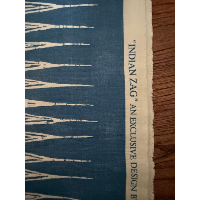 Linen Lee Jofa Hollyhock/ Indian Zag 7 Yards Linen / Cotton Blend Fabric For Sale - Image 8 of 8