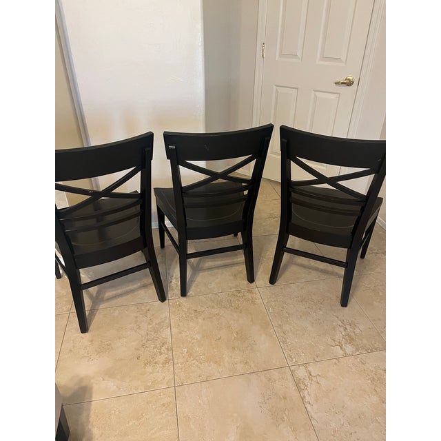 Ethan Allen Black Blake Chairs, Set of Three For Sale - Image 12 of 12