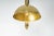 1970s Petite Brass Dome Pendant Light by Florian Schulz, Germany For Sale - Image 5 of 8