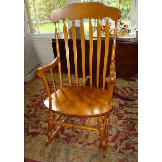 Nichols & Stone rocking chair. In very good condition with signs of gentle wear; some small nicks here and there. Has been...