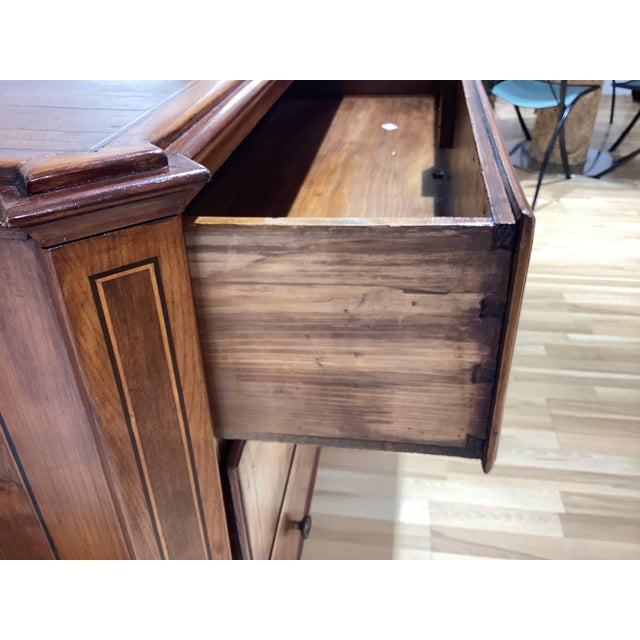 Swiss Louis XVI Cherrywood Chest of Drawers For Sale - Image 3 of 14