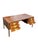 Wood Vintage Modern Italian Designer Desk With Brass Pulls in Herman Miller Style For Sale - Image 7 of 16
