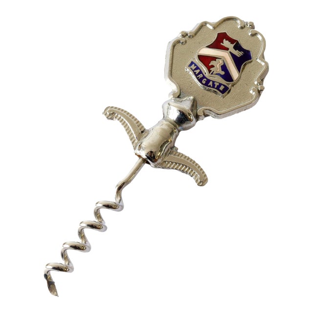 Vintage Margate Heraldic Corkscrew For Sale