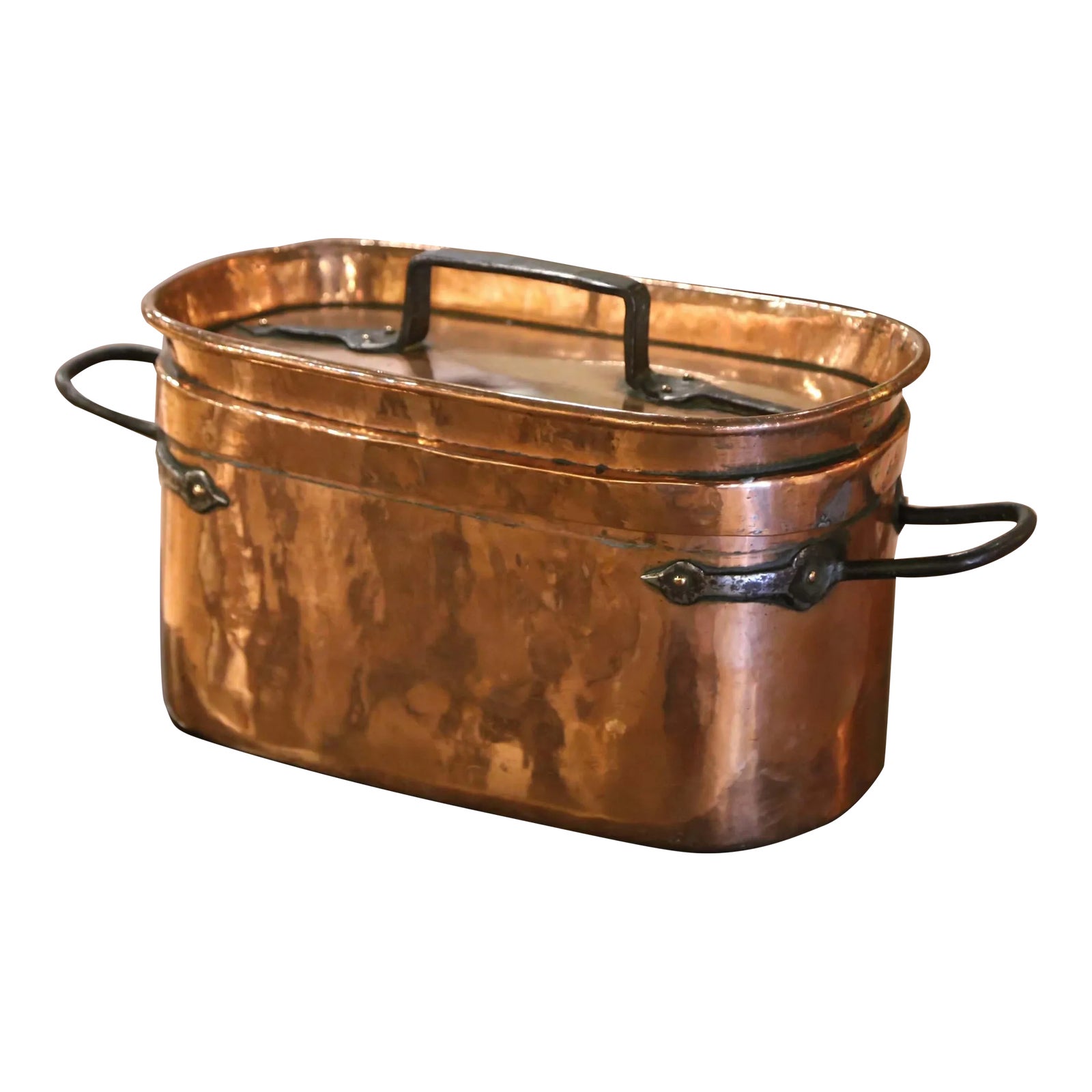 19th Century French Iron & Polished Copper 