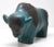Dramatic piece of German 20th century ceramics inspired by natur.: Red buffalo by Otto Keramiek Ceramic buffalo figurine...