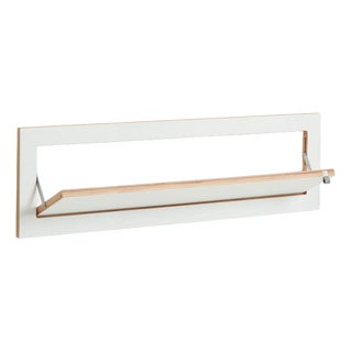 100x27-1 Fläpps Shoe Rack in White from Ambivalenz For Sale