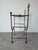 Brass Vintage Italian Wrought Iron Savonarola Chair With Brass Fleur-De-Lis Finials For Sale - Image 8 of 12
