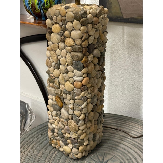 Late 20th Century Polished River Rock Lamp For Sale - Image 11 of 16