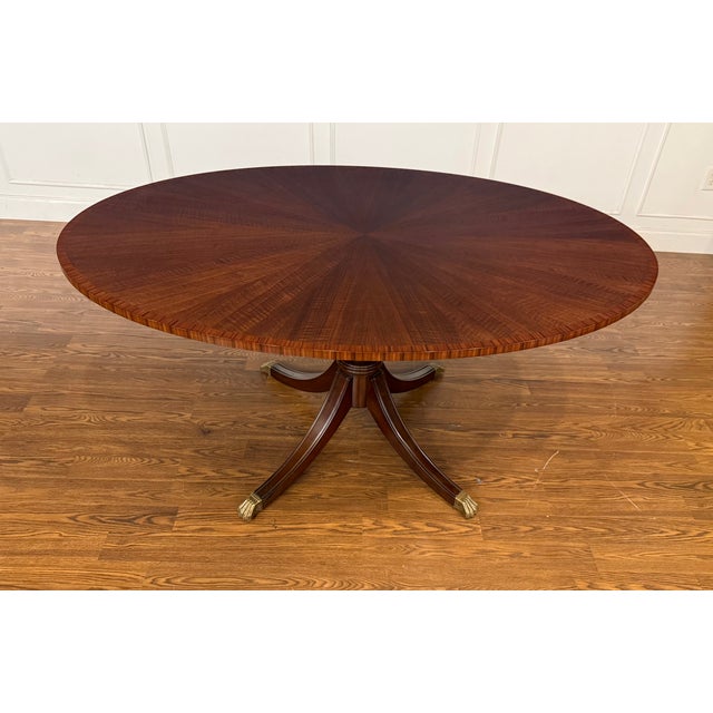This is an Oval Walnut dining/breakfast/game table made in the Leighton Hall shop in Suwanee, Georgia. It features a top...