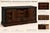 1960s 1960s Monumental Mediterranean Revival Solid Pine Dresser in Onyx Black & Coffee Mahogany For Sale - Image 5 of 7