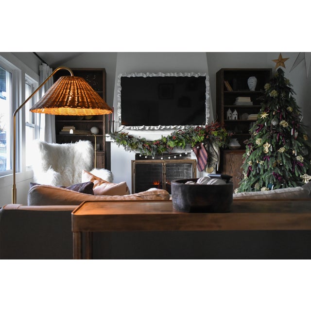 Mitzi Lauren 19.5 in. 1 Light Floor Lamp in Aged Brass and Texture Black Finish For Sale - Image 13 of 15