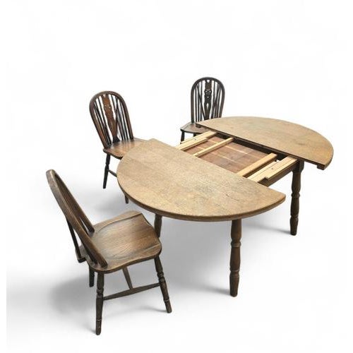 2000 - 2009 Windsor Wheelback Dining Table and Chairs from Oirschotse Meubelindustrie, 1950s, Set of 7 For Sale - Image 5 of 18