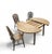 2000 - 2009 Windsor Wheelback Dining Table and Chairs from Oirschotse Meubelindustrie, 1950s, Set of 7 For Sale - Image 5 of 18
