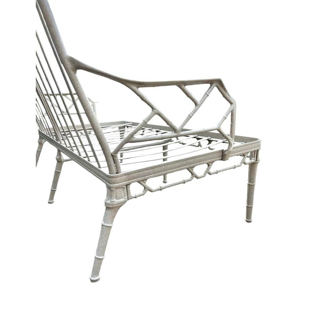 This is a hard-to-find loveseat from Brown Jordan's iconic Calcutta. The original neutral sand finish is in very good to...