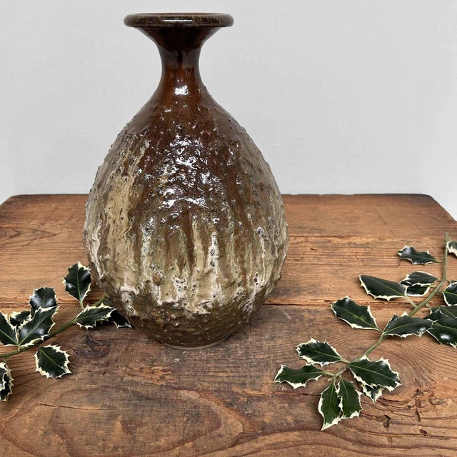 Mid-Century Modern Bizen-Yaki Ikebana Flower Vase, 1960s For Sale - Image 3 of 18