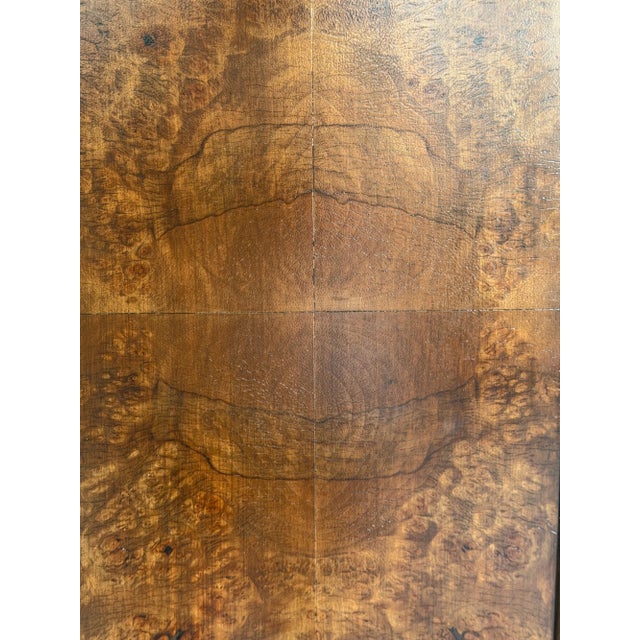 1960s Burl & Walnut Art Decor Armoire on Cabriole Legs For Sale - Image 16 of 17