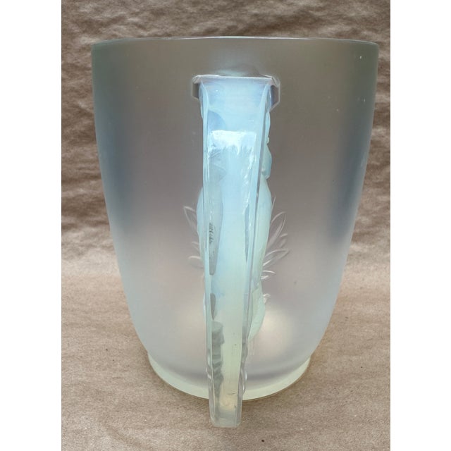 1930s Art Deco Verlys Bird Handled Vase For Sale - Image 5 of 8