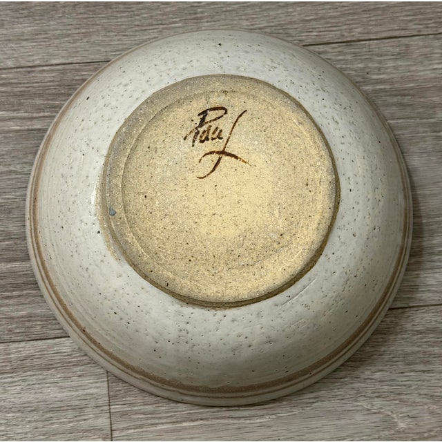 Contemporary 1990s Handmade Ceramic Bowl With Chile Pepper Design — Signed Studio Pottery For Sale - Image 3 of 12