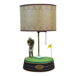 Vintage King American Animated Golf Putter 18th Hole for Birdie Table Lamp 19"