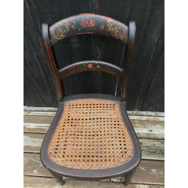Victorian Stenciled Chairs - Detroit Chair Factory (Set of 4) For Sale - Image 6 of 11