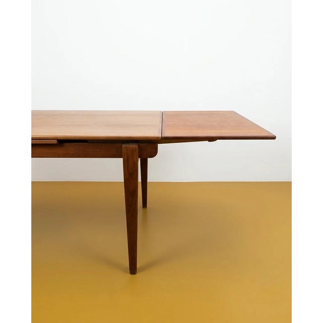 Mid-Century Modern Vintage Danish Teak Table with 2 Extensions, 1960s For Sale - Image 3 of 5