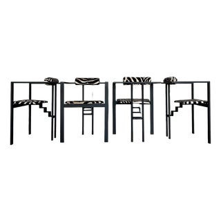 Trix Chairs by Karl-Friedrich Förster for KFF, 1980s, Set of 4 For Sale