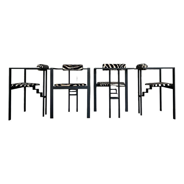 Trix Chairs by Karl-Friedrich Förster for KFF, 1980s, Set of 4 For Sale