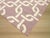Contemporary Pink Geometric Trellis Flatweave Wool Kilim Rug 6x9 For Sale - Image 3 of 3