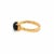 Metal Tiffany & Co. Picasso Black Spinel Sugar Stacks 18k Rose Gold Ring, Size 5 For Sale - Image 7 of 8