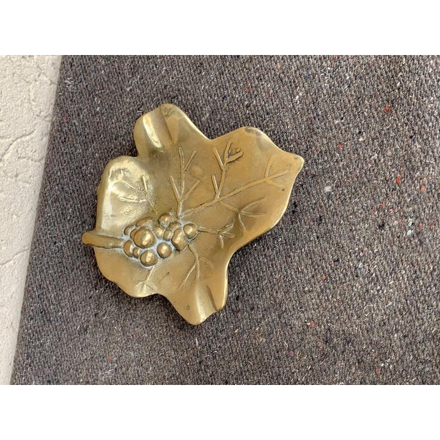 1960s Mid-Century Italian Leaf-Shaped Brass Bowl, 1960s For Sale - Image 5 of 5