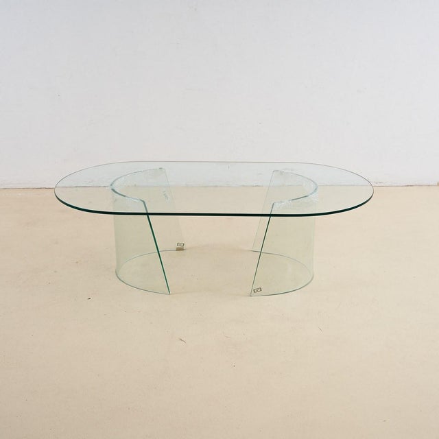 Vintage Glass Coffee Table For Sale - Image 9 of 9