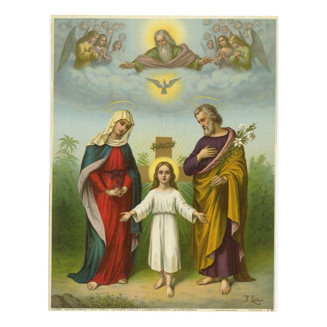 Holy Family with God the Father, 1900, Paper For Sale