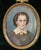 Mid 19th Century Antique Hand Painted French Portrait Miniature in Locket Style Frame, C. 1850 For Sale - Image 5 of 12