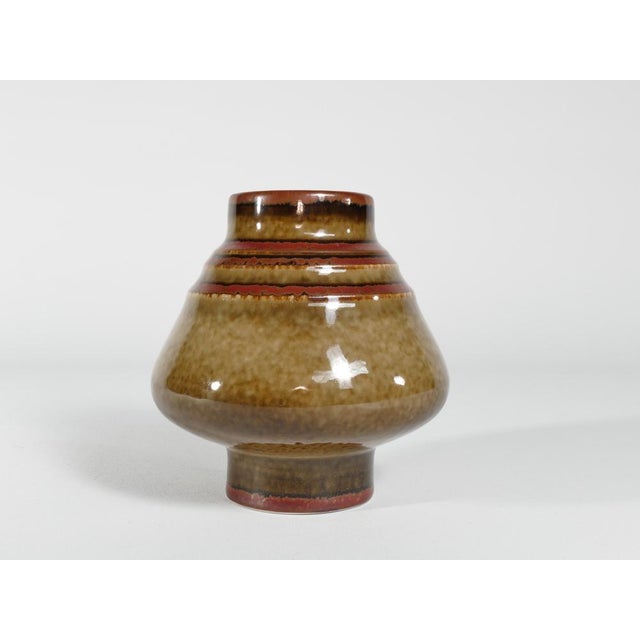 1960s Mid-Century Modern Stoneware Bamboo Vase by Olle Alberius for Rörstrand, Sweden, 1960s For Sale - Image 5 of 15